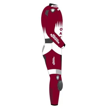 Qatar Flag Custom Leather Clothing