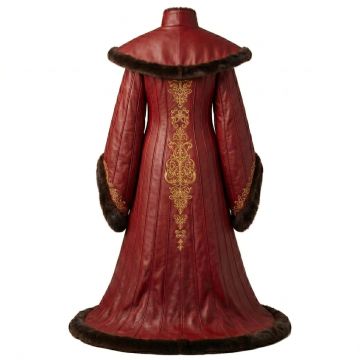 Queen Amidala Red Leather Coat back view