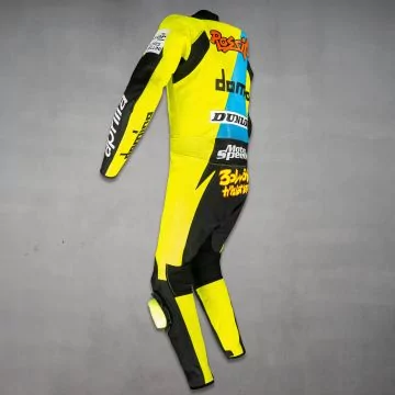 Valentino Rossi Aprilia replica race suit, left side view