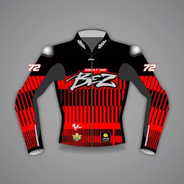 Marco Bezzecchi red racing jacket - MotoGP leather | Buy Now