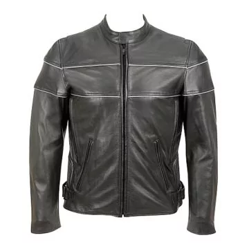 cowhide leather biker jacket men