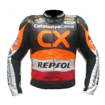 cowhide leather motogp race jacket