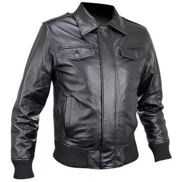 Retro Leather Jacket for Men - Leather Bomber Jacket | Shop