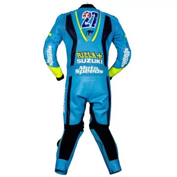 cowhide leather race suit men women