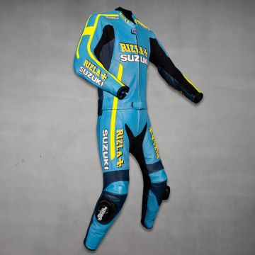 Rizla Suzuki Suit Motorcycle Racing right side view