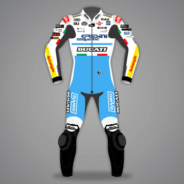 Marc Márquez Traje de Cuero de Moto Ducati Gran Premio de Gran Bretaña 2024