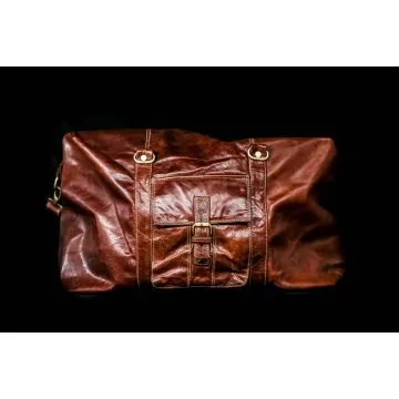 Rome Leather Luggage Carrier Bag