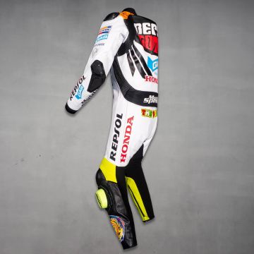 Rossi Leathers Repsol Honda Motorcycle MotoGP 2003 left side view