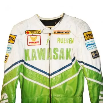 Rueben McMurter vintage racing leather SBK