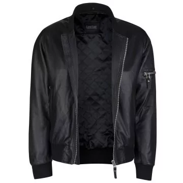 Mens Black Bomber Jacket
