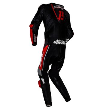 Svart One Piece MotoGP-dräkt