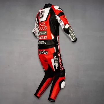 MotoGP röd läder kostym