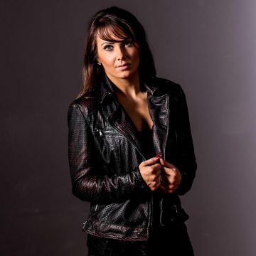 Schwarze Bomberjacke Damen