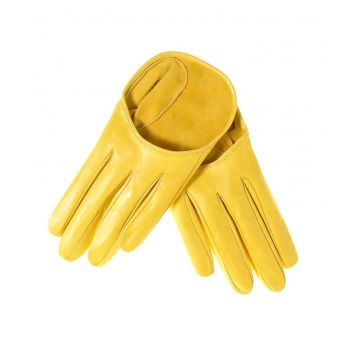 Kurze Handschuhe Damen Leder
