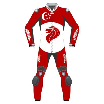 Singapore-flagget Supermoto-klær