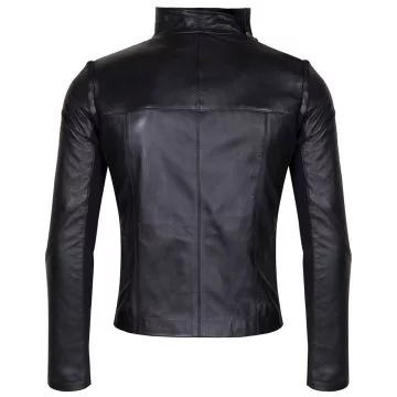 slim fit sheepskin leather jacket men