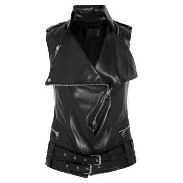 womens cowhide leather vest