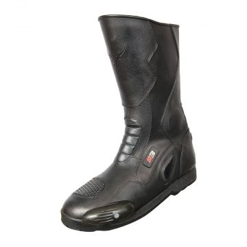 Snake Leather Moto Boots
