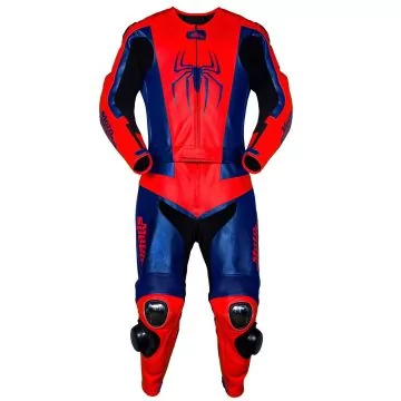 Leather Racing Spiderman Suit