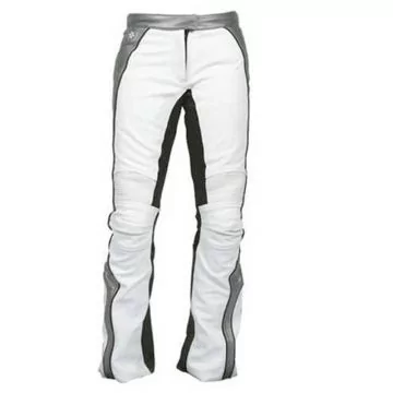 milled cowhide leather pants women