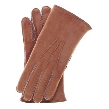 Suede Shearling Gloves