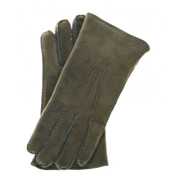 Suede Shearling Gloves for Men