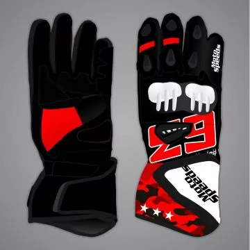 Red Leather Motorcycle Jacket Francesco Bagnaia MotoGP 2025