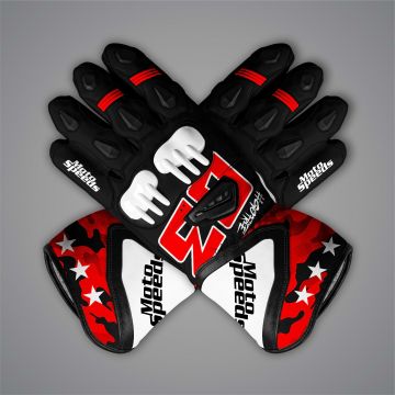Supermoto Leather Gloves Francesco Bagnaia MotoGP 2025