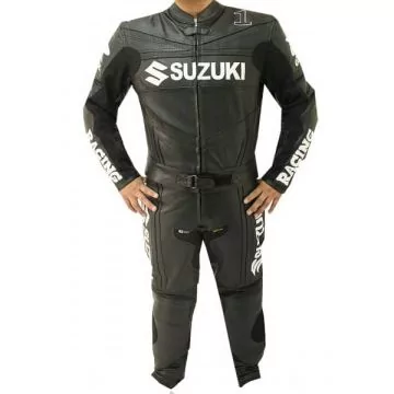 SUZUKI レーシングスーツ スズキ2ピースレザーライディングスーツを今すぐ購入！