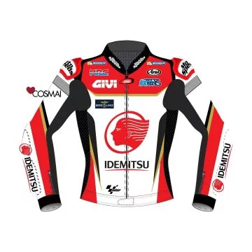 中上貴晶 2019 MotoGPジャケット 黒・赤・白 正面