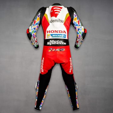 Takaaki Nakagami Leder Rennanzug Motorrad MotoGP 2022