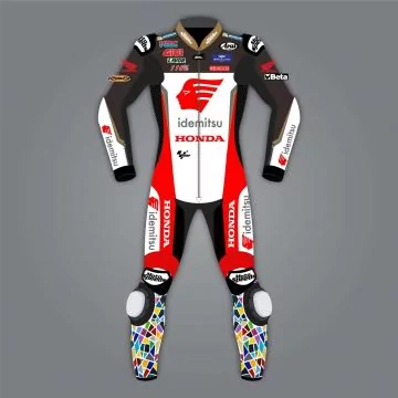 Leather Track Suit Motorcycle