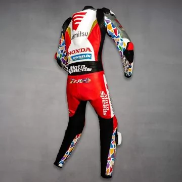 cowhide leather race suit replica