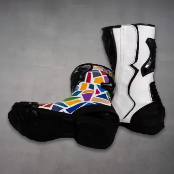Chaussure Moto Blanche