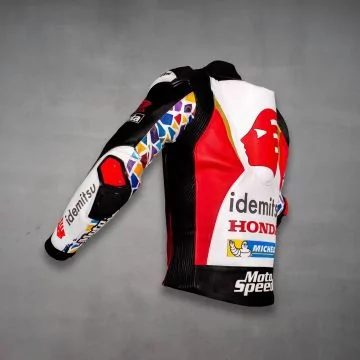 タカアキ・ナカガミ ホンダ 2022 MotoGPレザージャケット 左側面