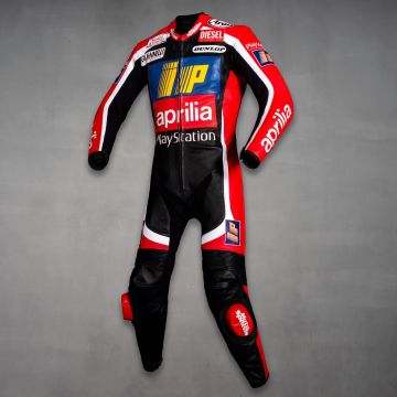 Tetsuya Harada Aprilia GP 1999 Racing Leathers left view