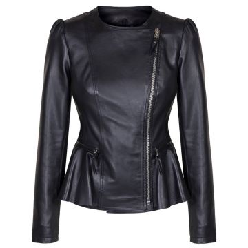 Modische Lederjacke