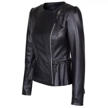 Veste en Cuir Pour Dames