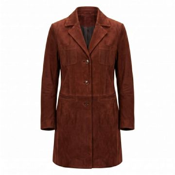 The Mummy Inspired Women’s Brown Leather Coat