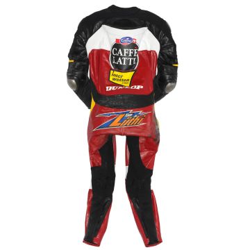 Thomas Luthi black leather suit Aprilia GP 2009