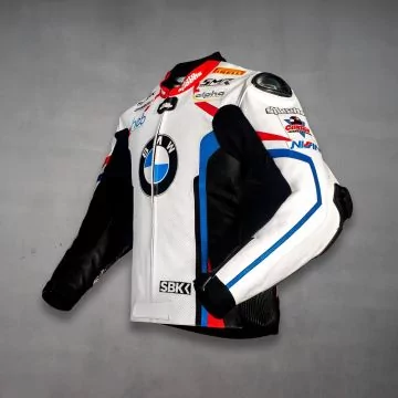 トム・サイクス BMW モトラッド WSBK レザージャケット 左側面