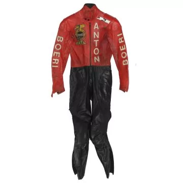 kawasaki motorbike racing suit 1980