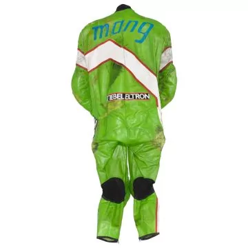 Lederkombi Kawasaki Grün