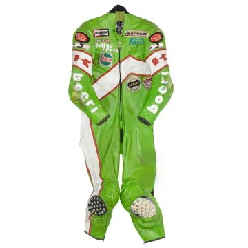 Kawasaki grünes Leder