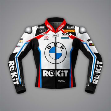Jaqueta de Couro de Motociclista BMW Toprak Razgatlioglu SBK 2024