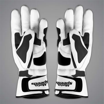 Gants de Moto Toprak Razgatlioglu Blanc SBK 2024