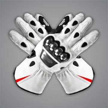 Toprak Razgatlioglu Motorrad-Handschuhe Weiss SBK 2024