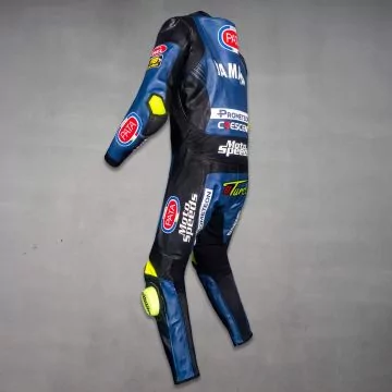 Pata Yamaha WSBK 2023 replica suit, left side view