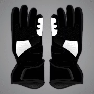 お揃いのペドロ・アコスタ 2024 レースグローブ 手のひら側