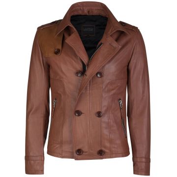 Brown Unique Leather Jacket